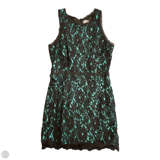 Dress Designer By Milly In Black & Green, Size: 10