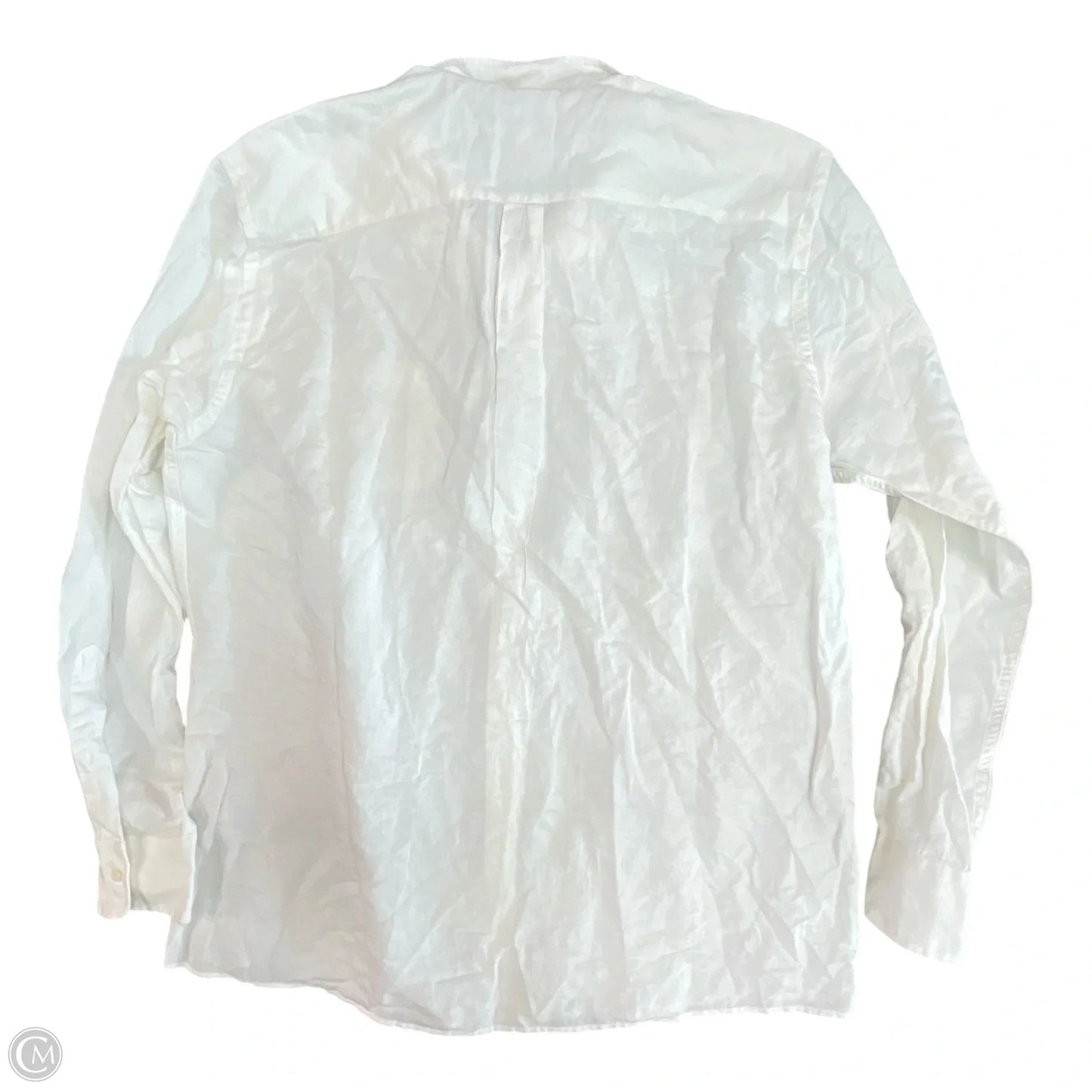 Top Long Sleeve By Peter Millar In White, Size: Xl