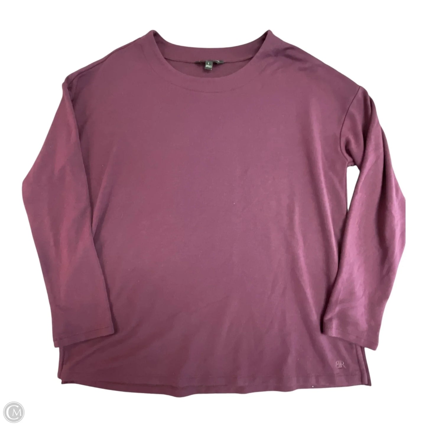 Top Long Sleeve By Banana Republic In Maroon, Size: L