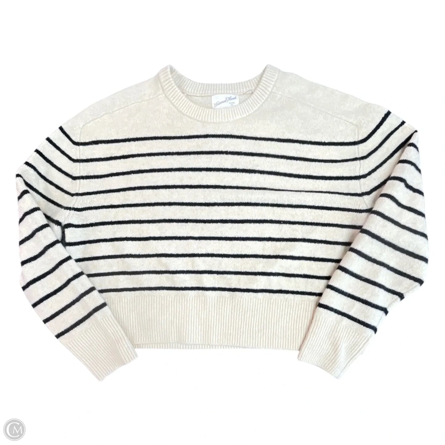 Sweater By Universal Thread In Striped Pattern, Size: L