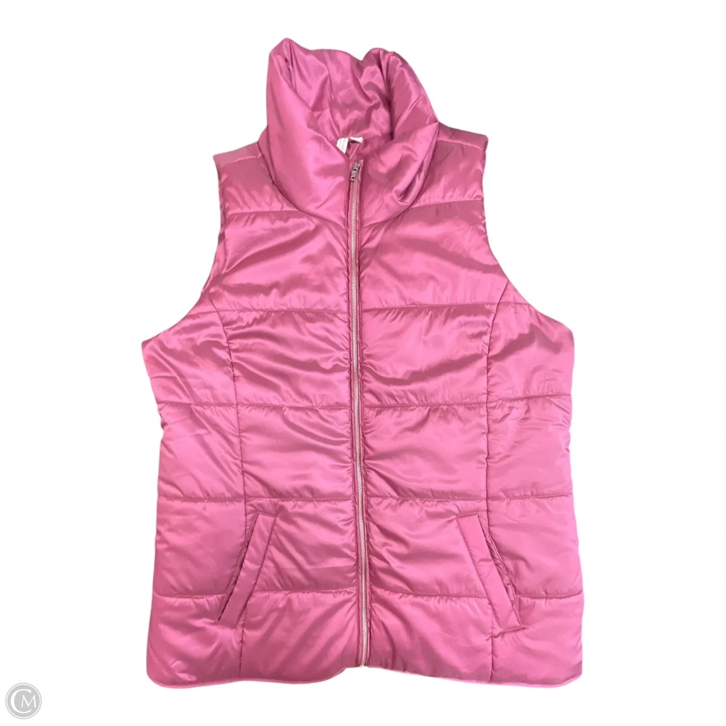 Vest Puffer & Quilted By Cato In Pink, Size: 2x