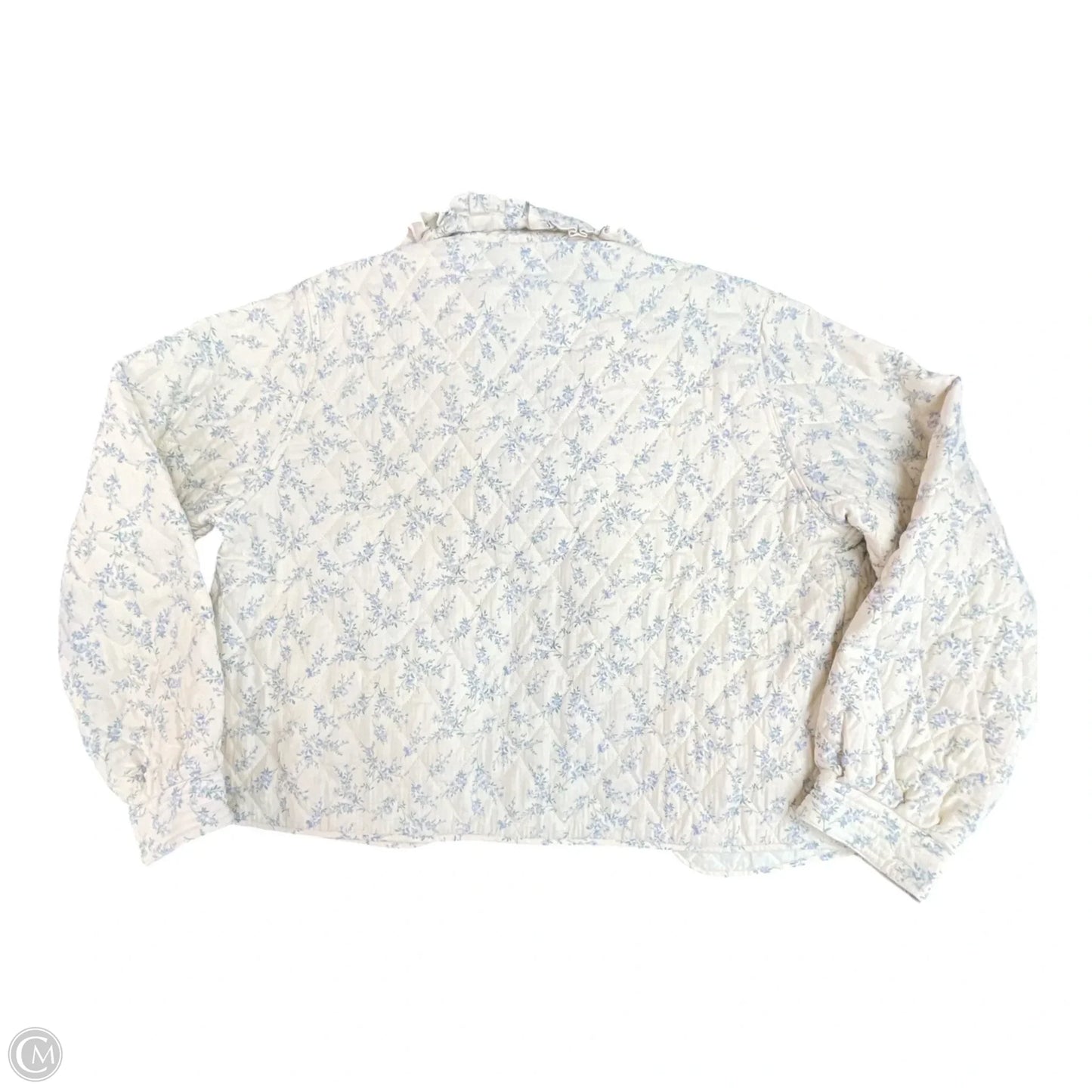 Jacket Puffer & Quilted By Wishlist In Floral Print, Size: L