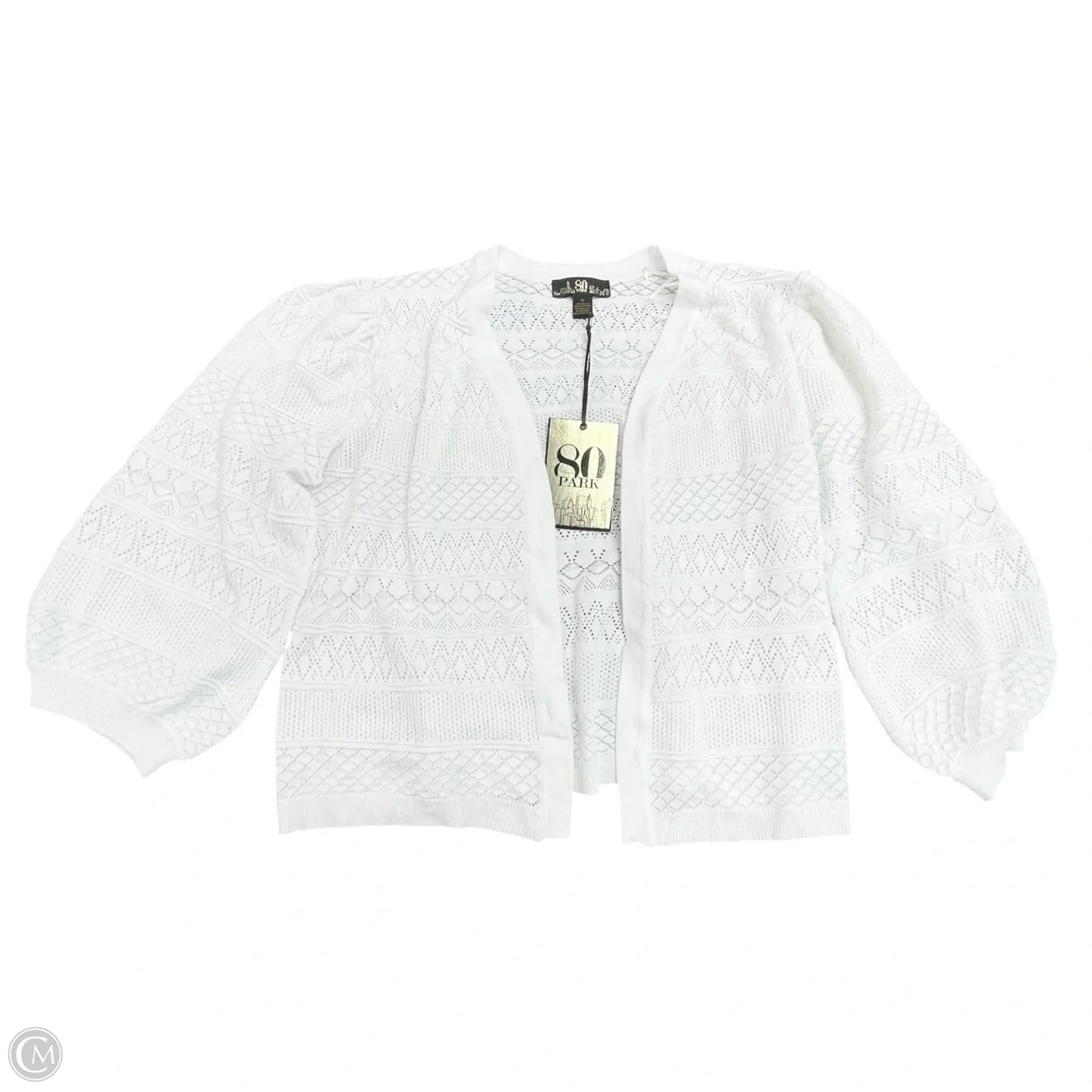Cardigan By 80 PARK In White, Size: Xl