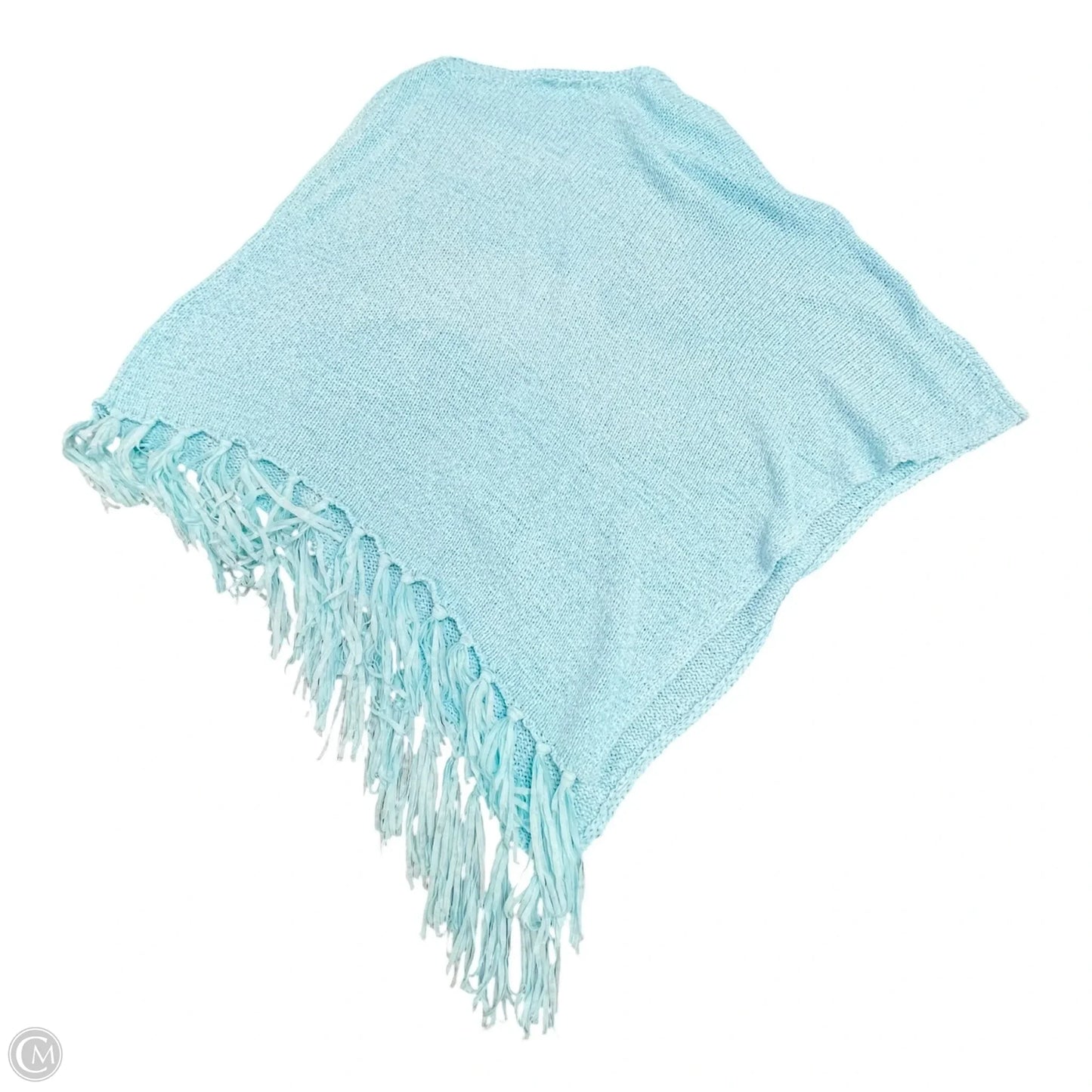 Poncho By Chicos In Blue, Size: L