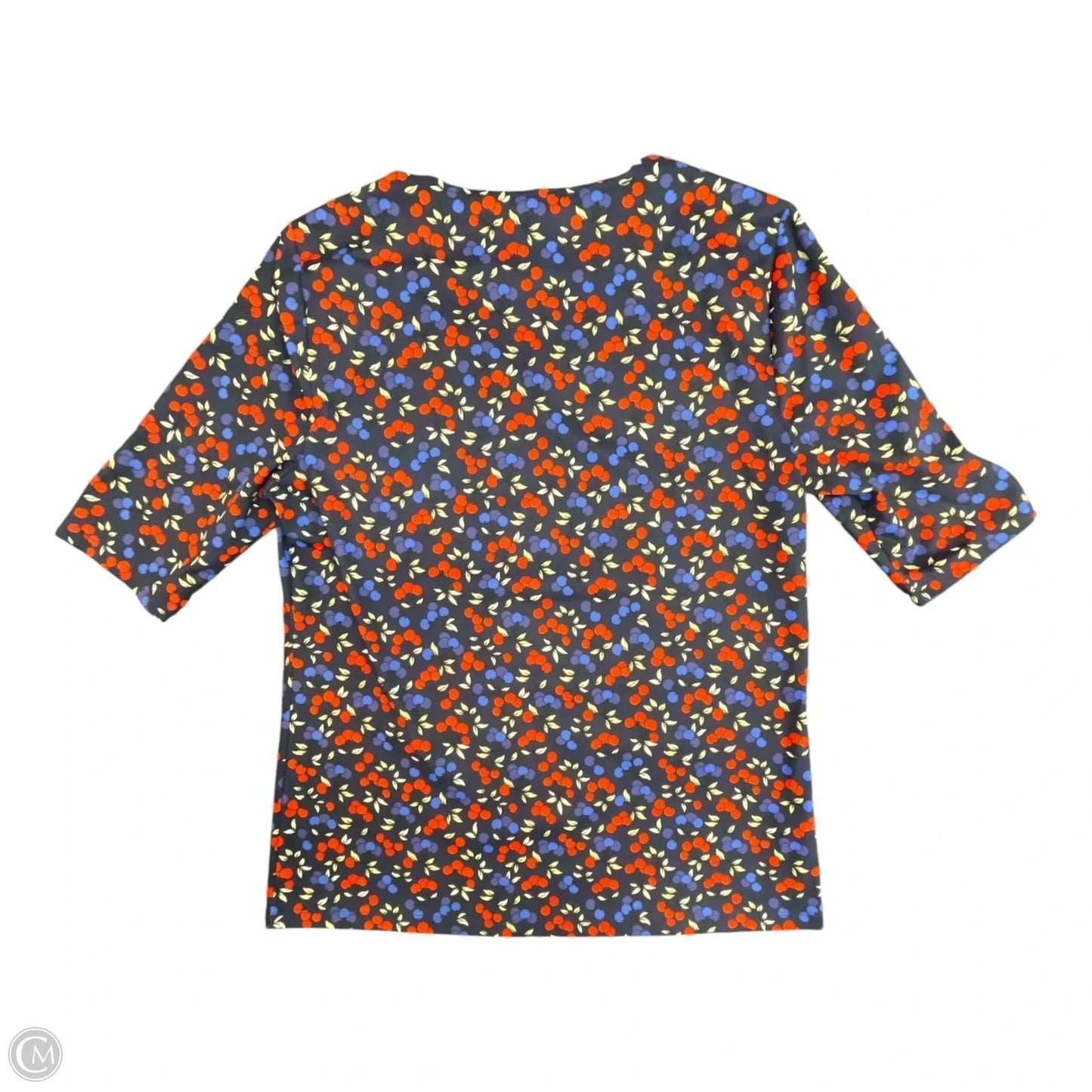 Top Short Sleeve By Ann Taylor In Navy, Size: S