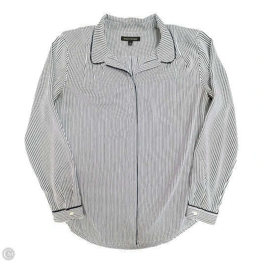 Top Long Sleeve By Banana Republic In Striped Pattern, Size: S
