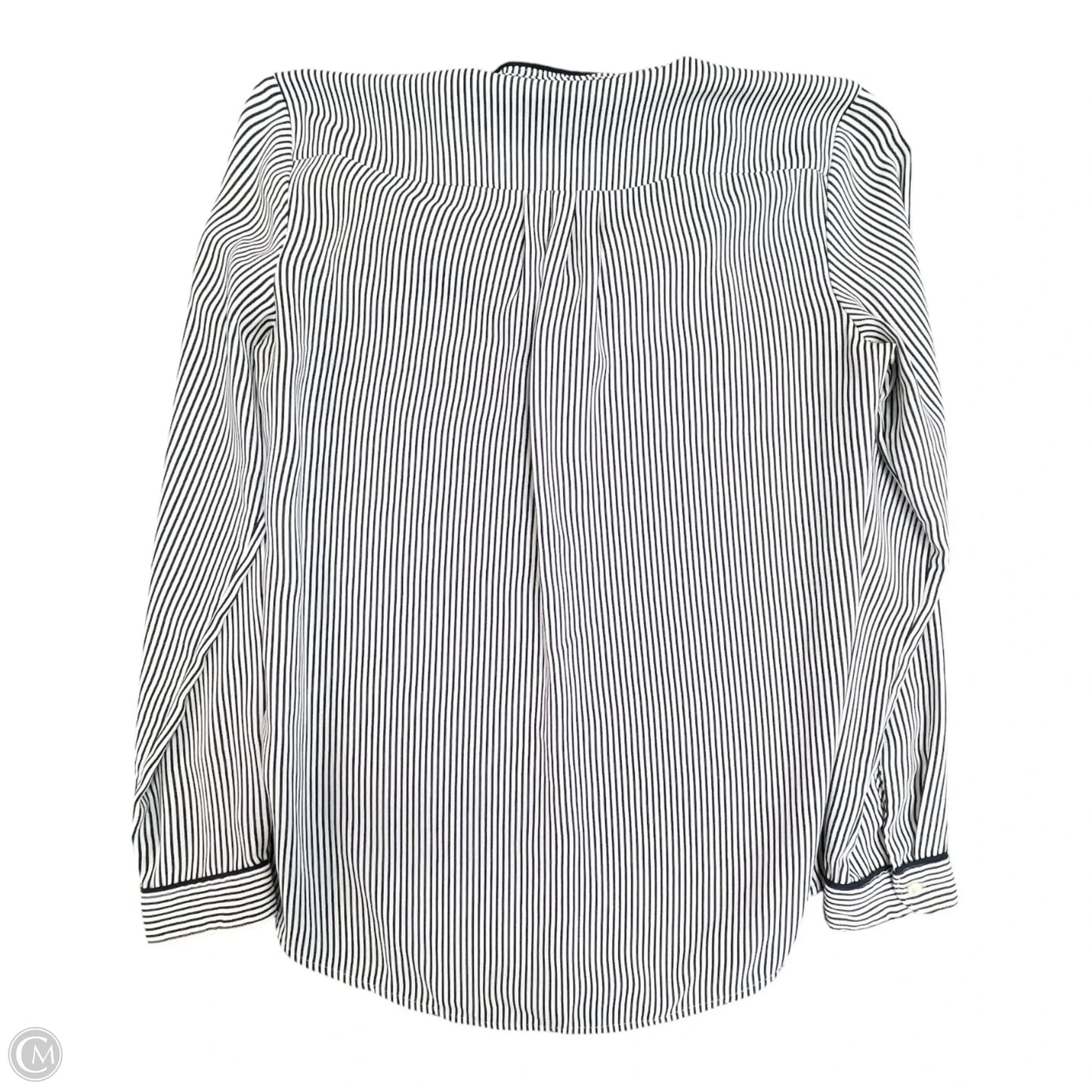 Top Long Sleeve By Banana Republic In Striped Pattern, Size: S