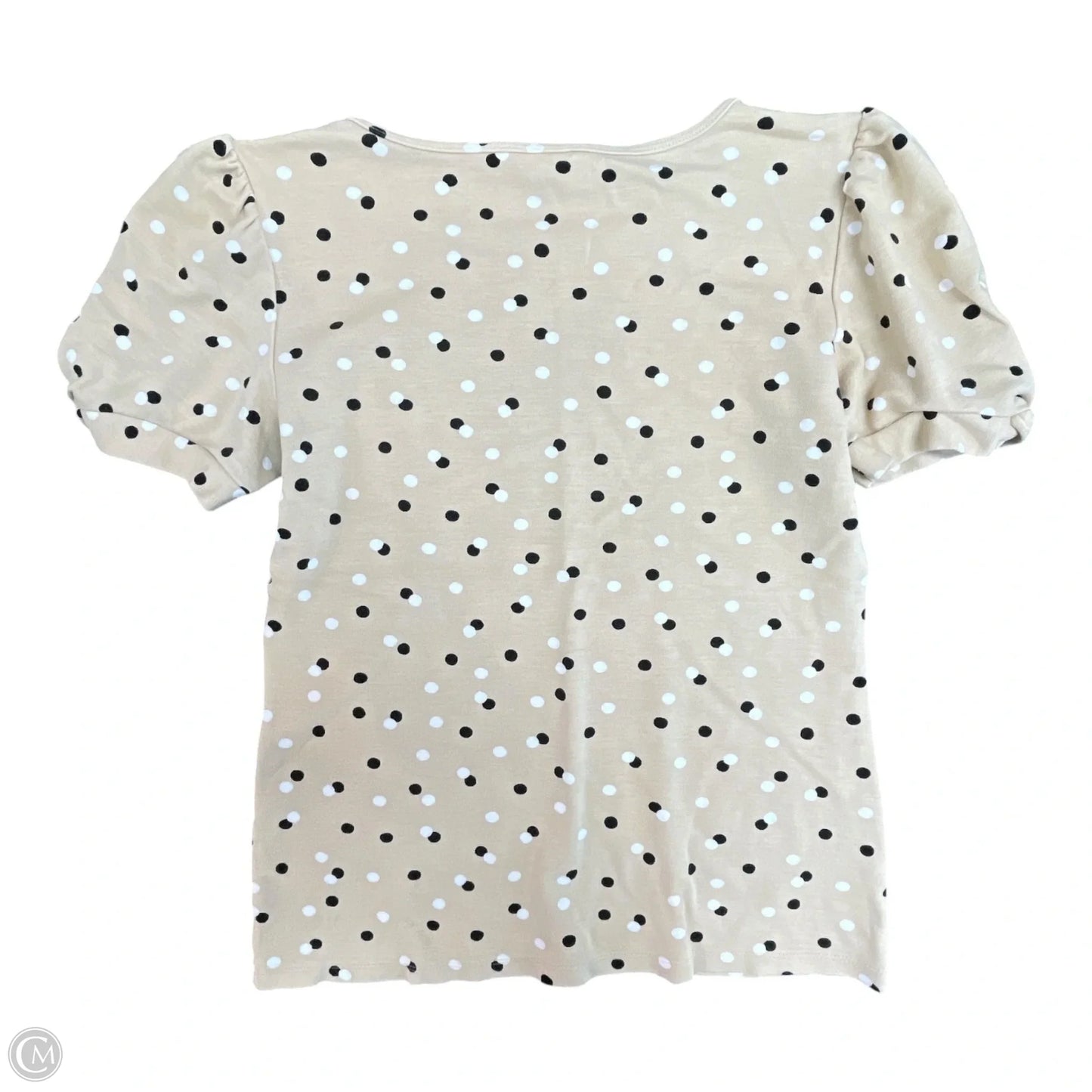 Top Short Sleeve By Ann Taylor In Polkadot Pattern, Size: Xs