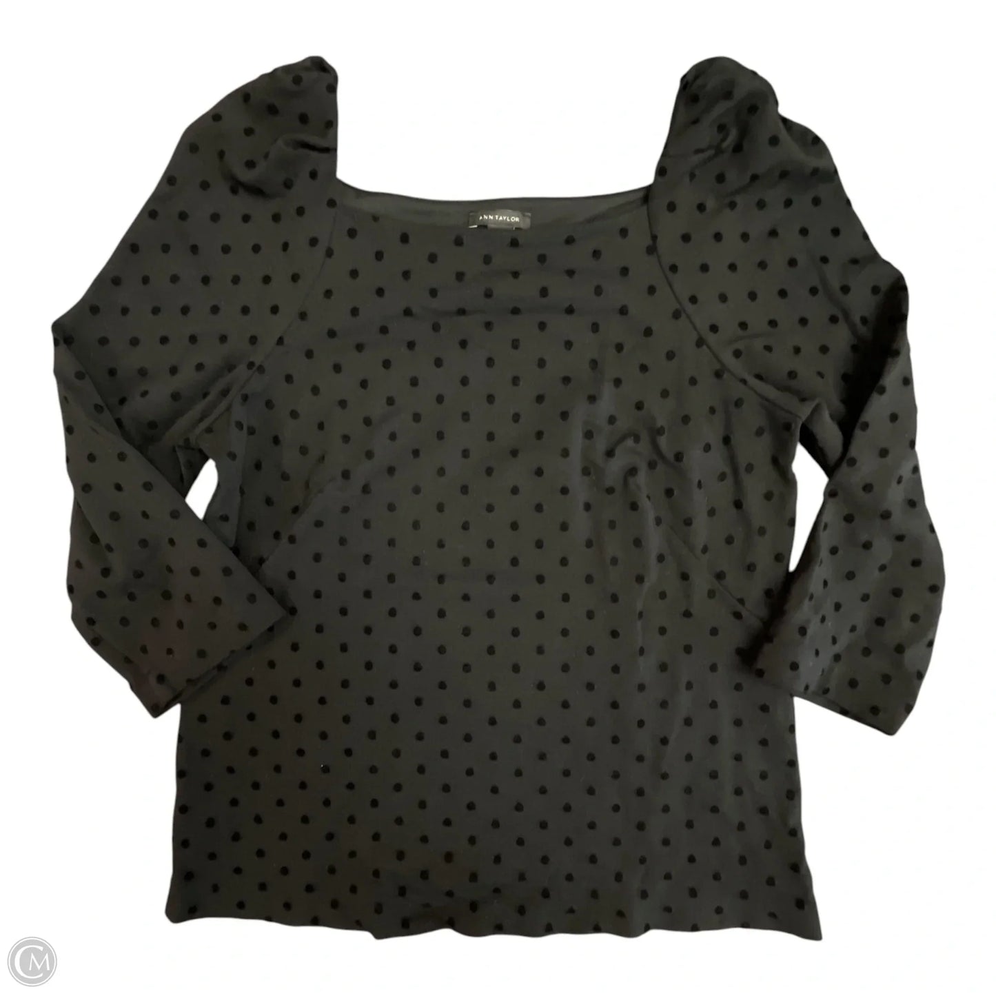Top Short Sleeve By Ann Taylor In Black, Size: Xs