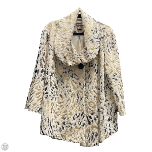 Coat Faux Fur & Sherpa By Multiples In Animal Print, Size: 2x