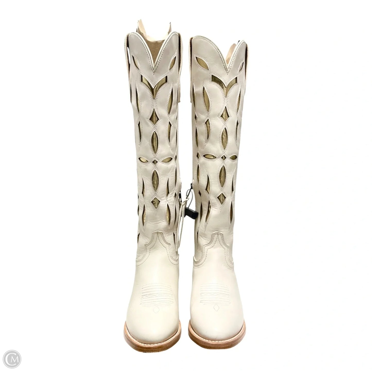 Boots Western By Ariat In Ivory, Size: 6