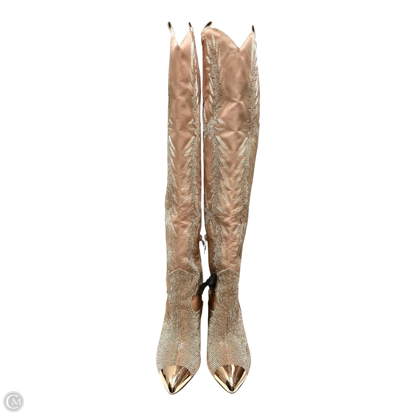 Boots Knee Heels By Gianni Bini In Rose Gold, Size: 6