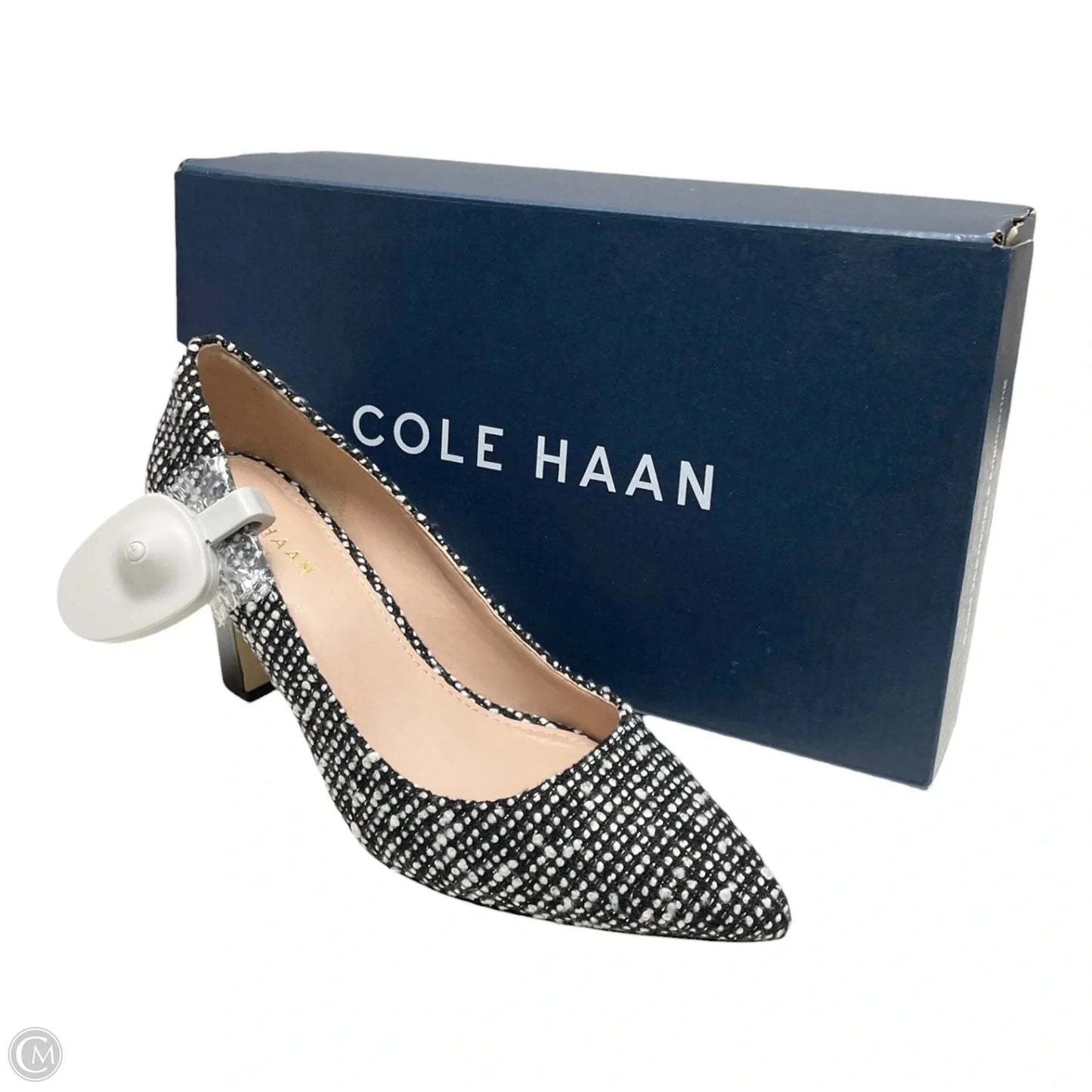 Shoes Heels Block By COLE-HAAN  In Black & White, Size: 5.5