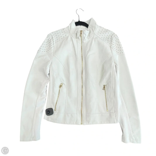 Jacket Moto By Marc New York In Cream, Size: L