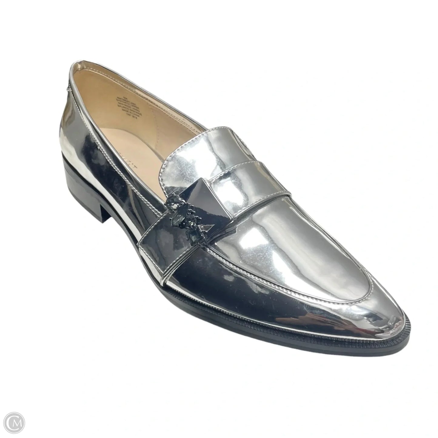 Shoes Flats By Nine West In Silver, Size: 9
