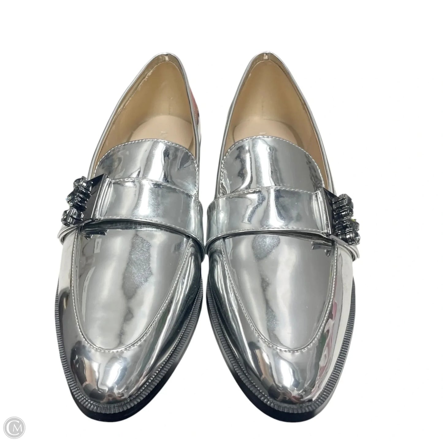 Shoes Flats By Nine West In Silver, Size: 9