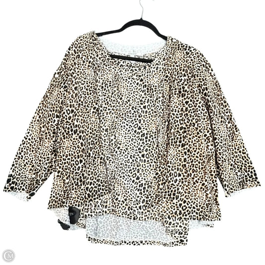 Sweater 2pc By Chicos In Animal Print, Size: L