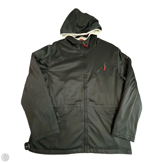 Coat Raincoat By Weatherproof In Black, Size: Xl
