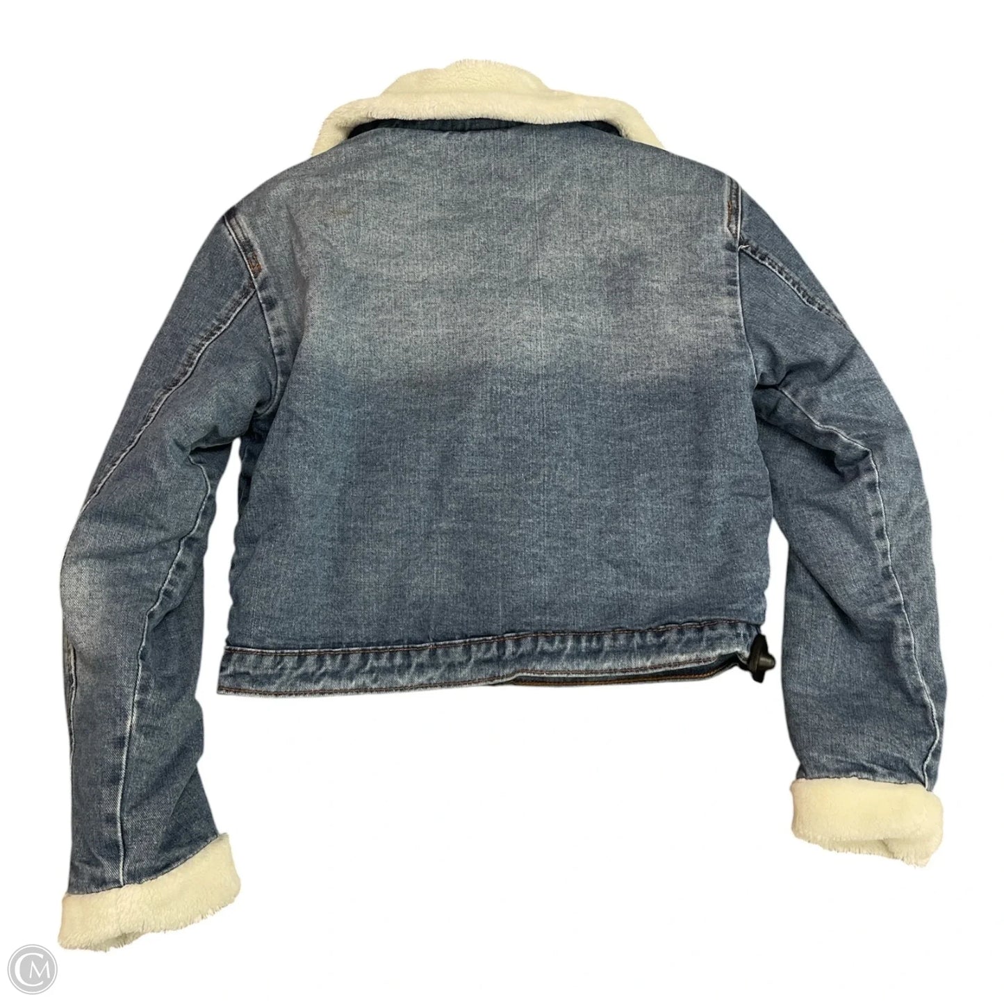 Jacket Denim By Fashion Nova In Blue Denim, Size: M