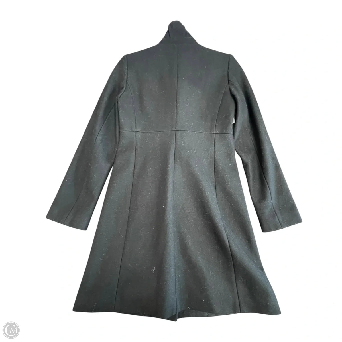 Coat Wool By J. Crew In Black, Size: 2