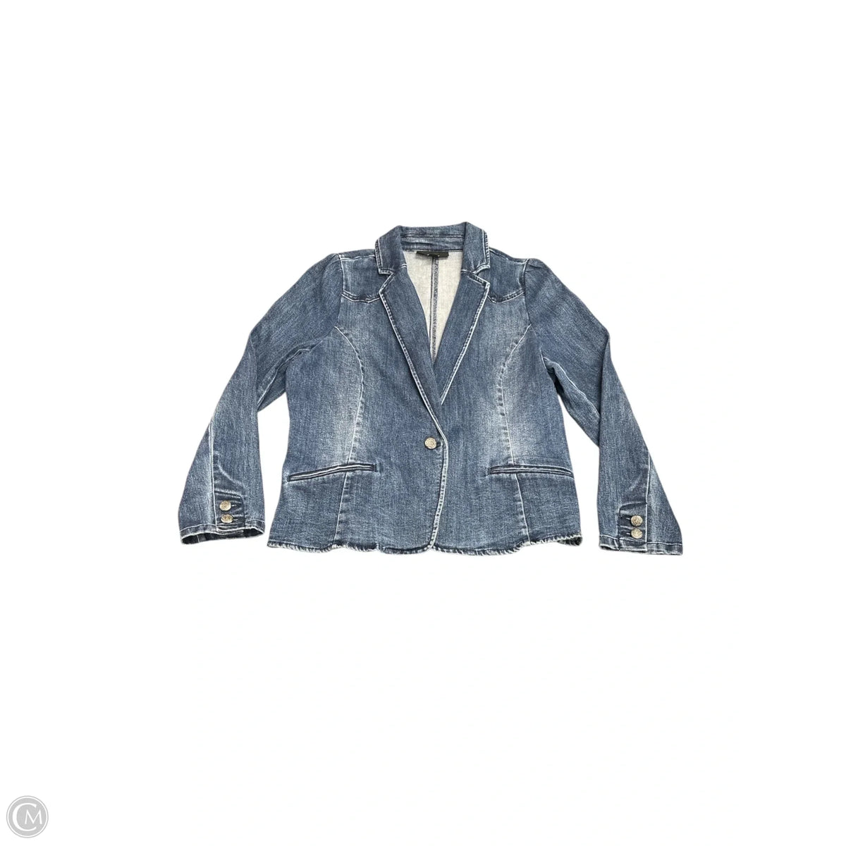 Jacket Denim By Inc In Blue Denim, Size: L