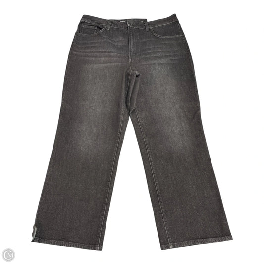 Jeans Straight By Chicos In Black, Size: 14