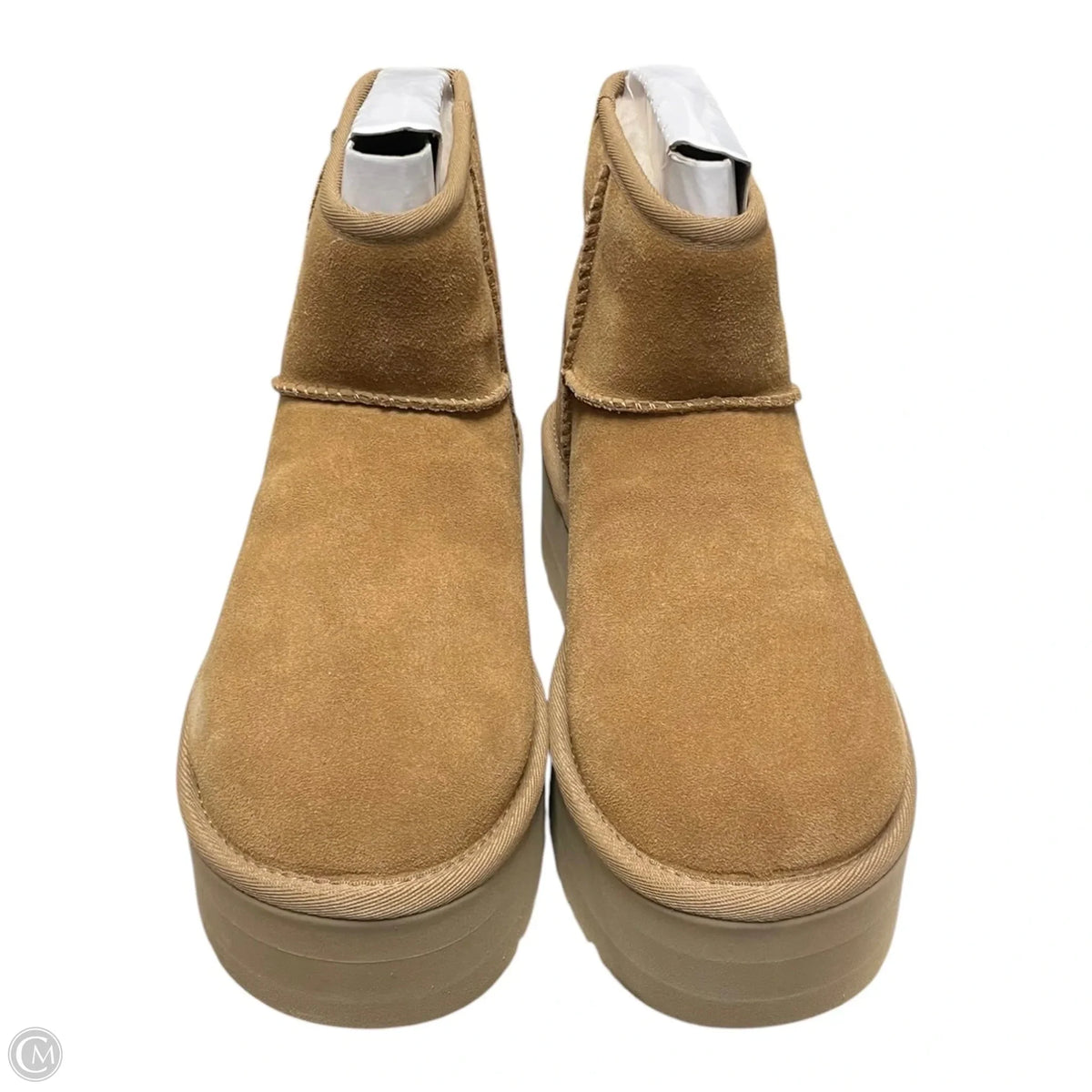 Boots Designer By Ugg In Brown, Size: 7