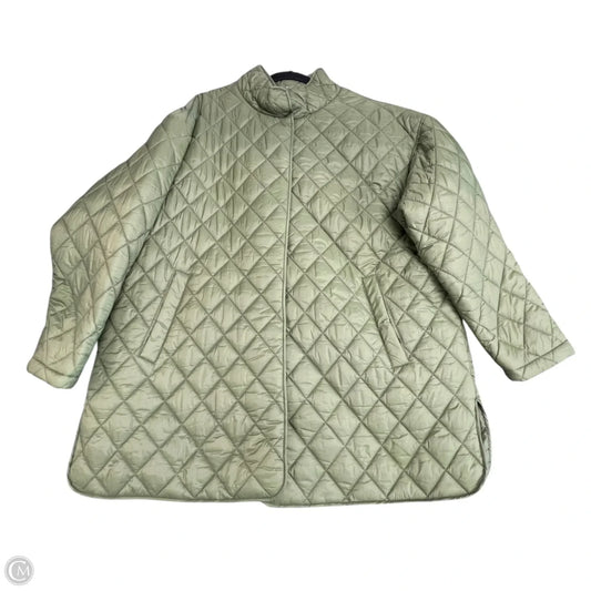 Coat Puffer & Quilted By Time And Tru In Green, Size: Xl