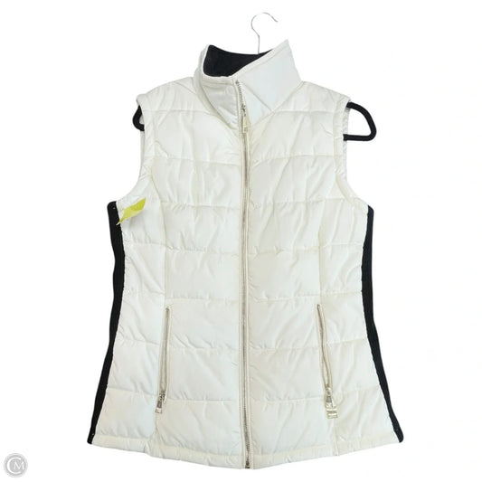 Vest Puffer & Quilted By Calvin Klein In Cream, Size: S