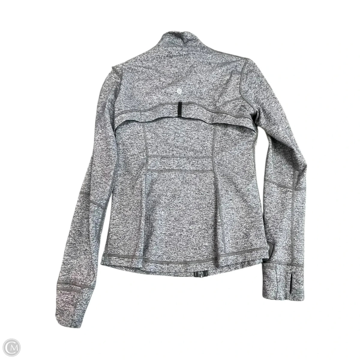 Athletic Jacket By Lululemon In Grey, Size: M
