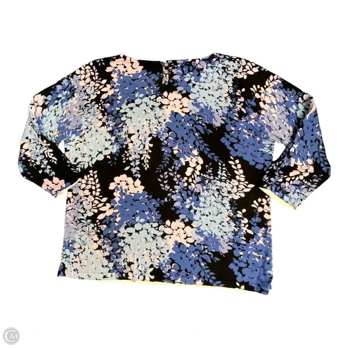 Sweater By Talbots In Floral Print, Size: Xl