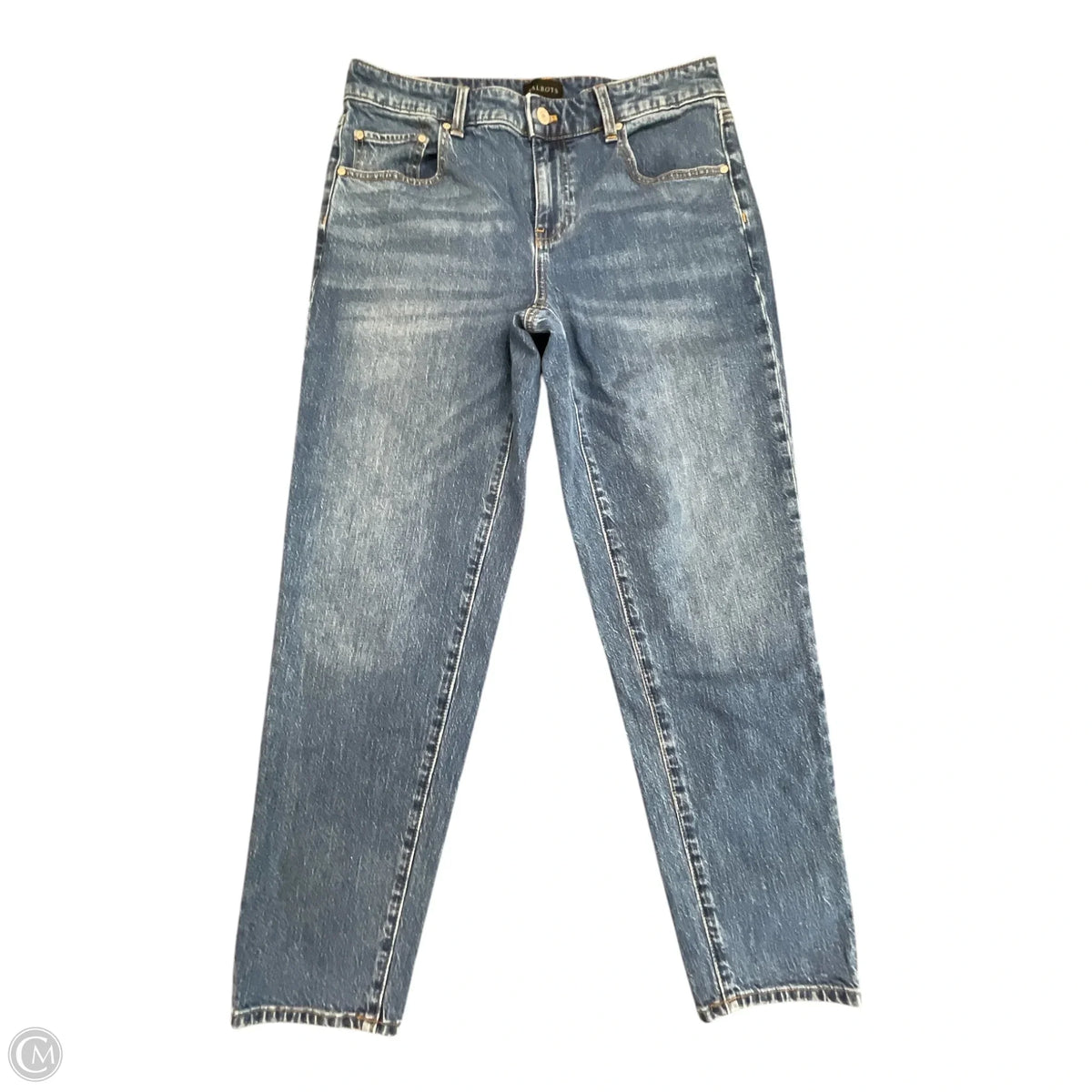 Jeans Straight By Talbots In Blue Denim, Size: 6