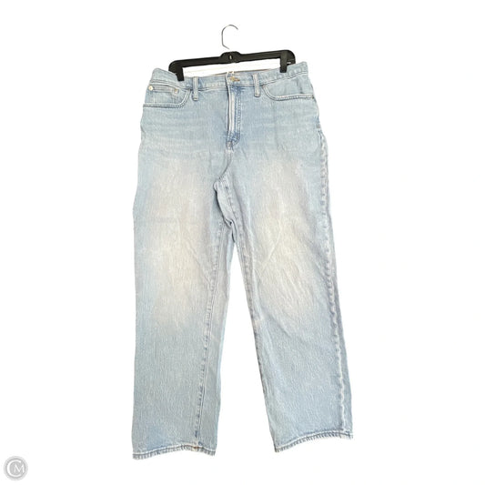Jeans Wide Leg By Madewell In Blue Denim, Size: 12