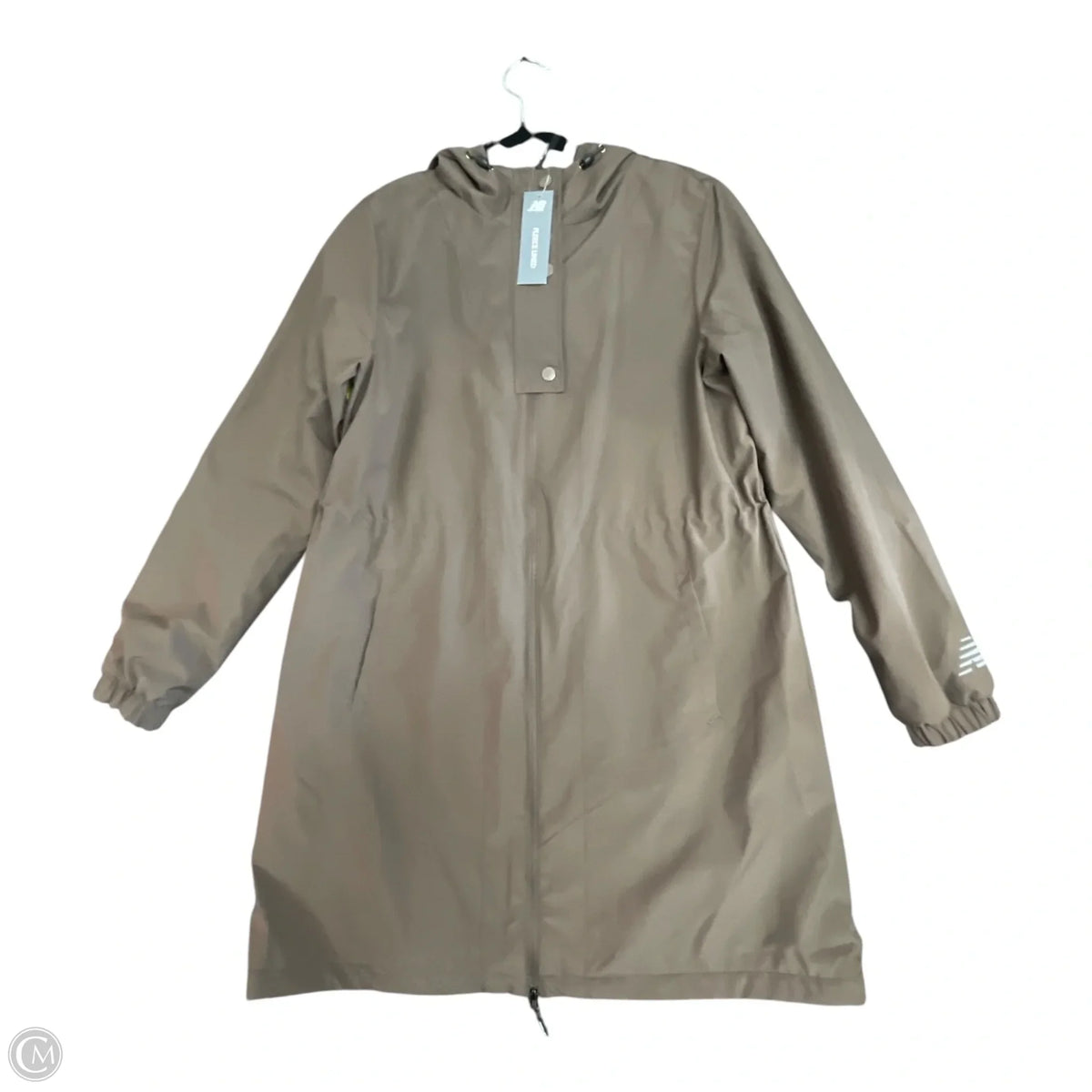 Jacket Windbreaker By New Balance In Brown, Size: M