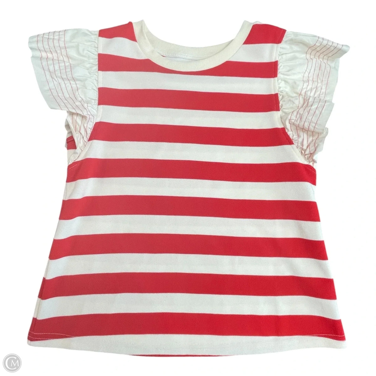 Top Short Sleeve By Umgee In Striped Pattern, Size: S