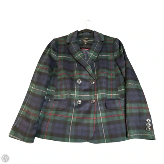 Blazer By Talbots In Plaid Pattern, Size: 12p