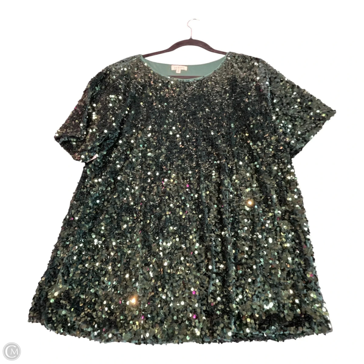 Top Short Sleeve By Jodifl In Green, Size: S