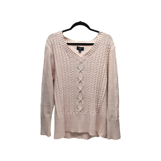 Sweater By Sonoma In Pink, Size: 3x