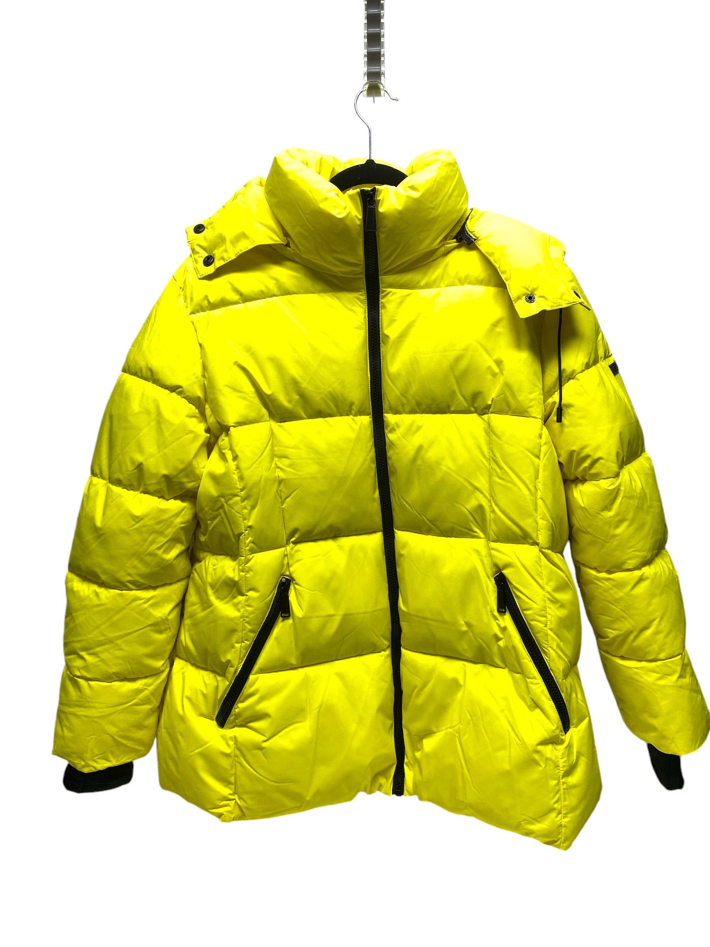 Coat Puffer & Quilted By Bcbg In Yellow, Size: 1x