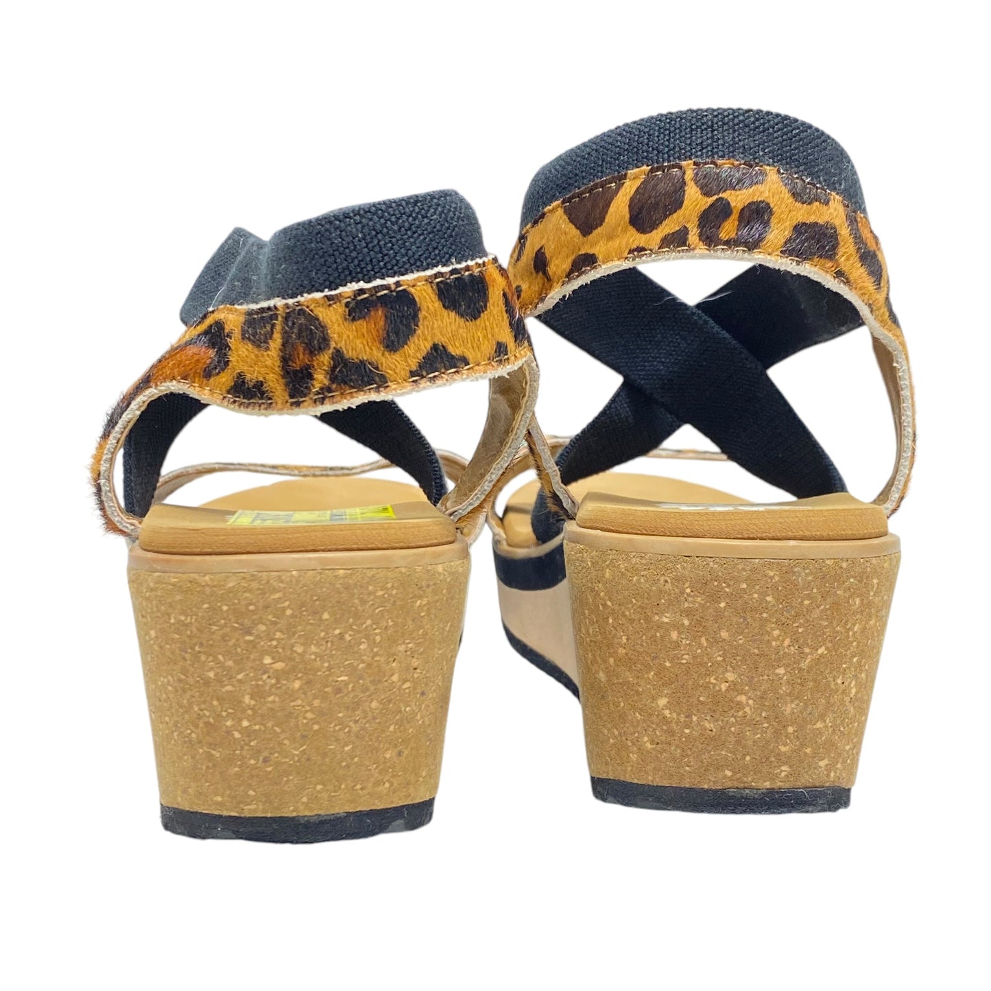 Sandals Heels Block By Yellow Box In Animal Print, Size: 8