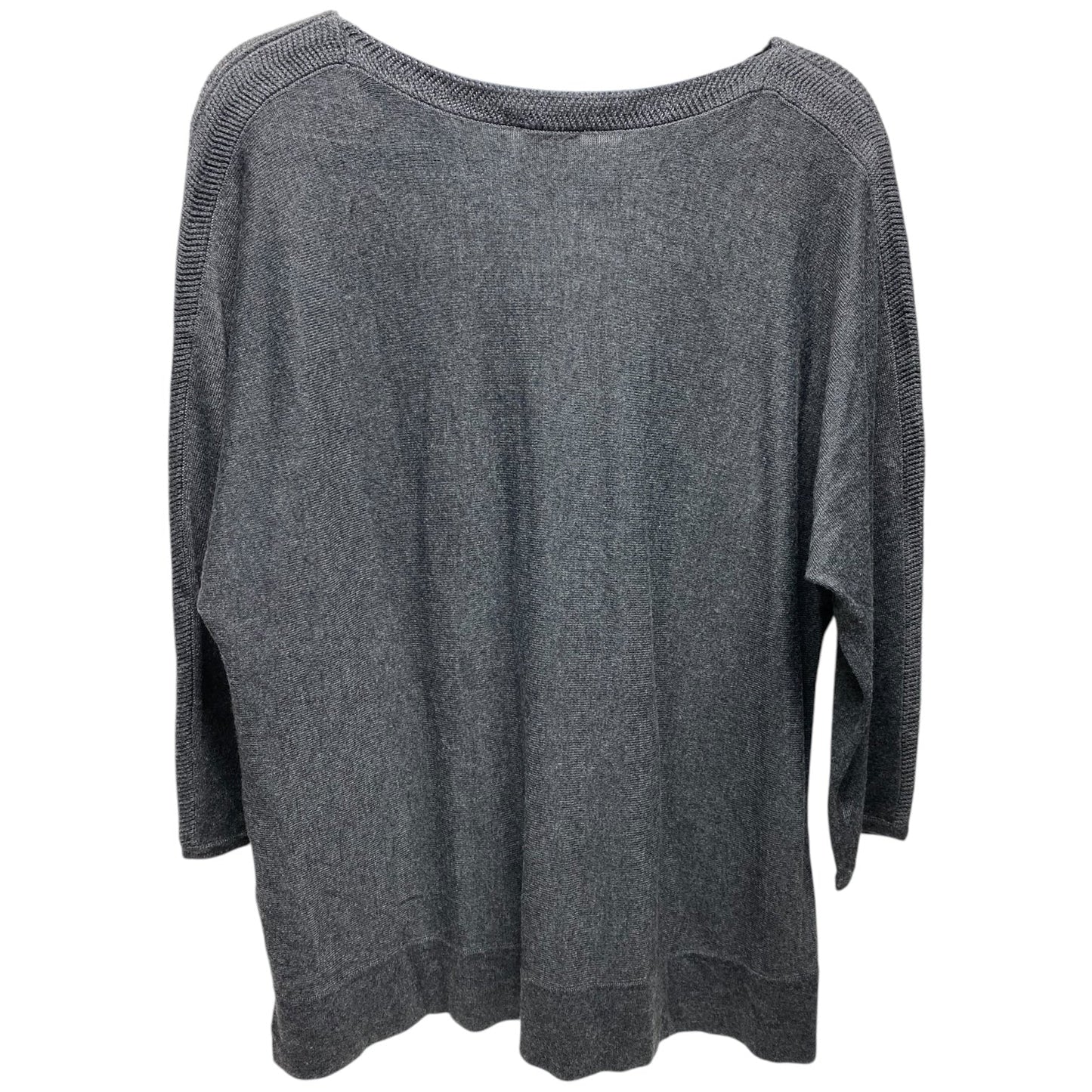 Sweater By Chicos In Grey, Size: L