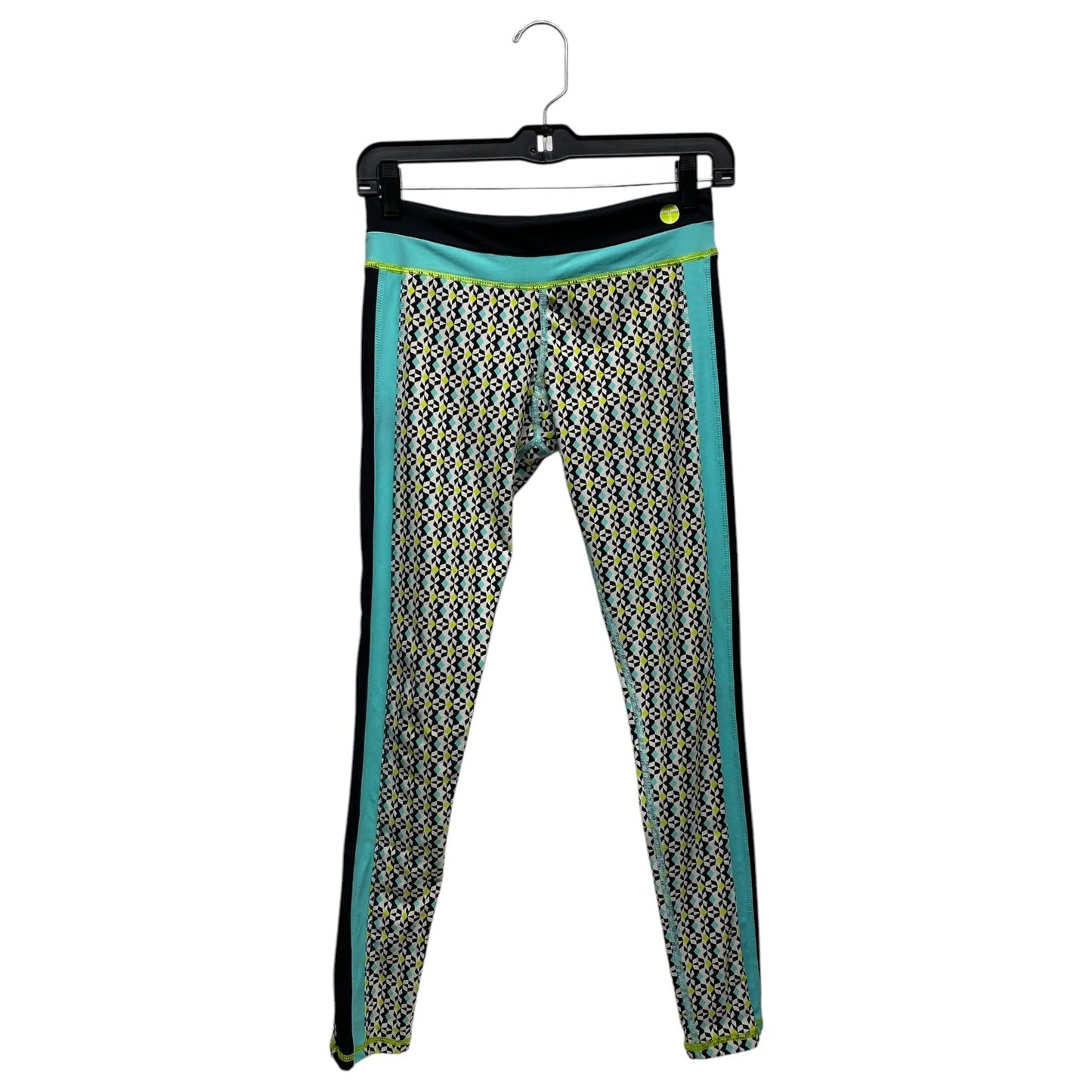 Athletic Leggings By Trina Turk In Black & Blue, Size: S