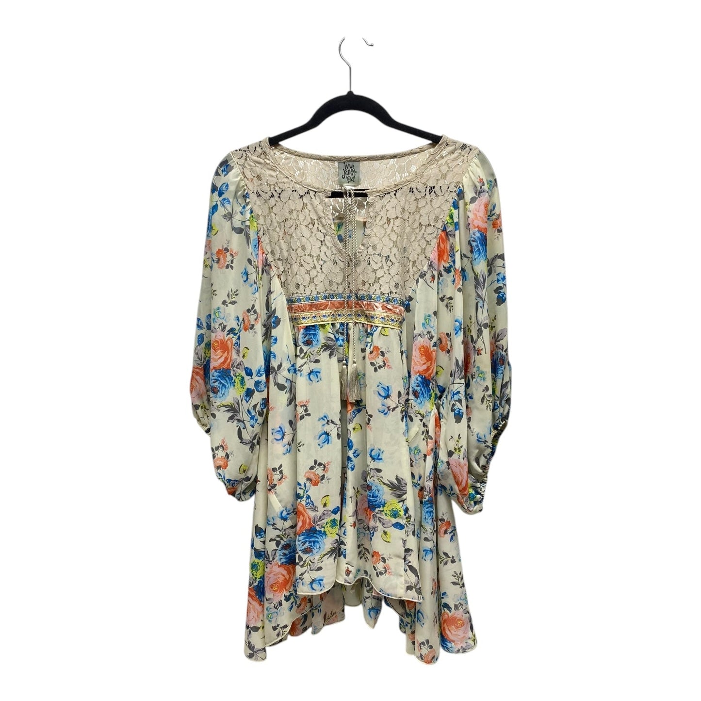 Blouse 3/4 Sleeve By Ivy Jane In Floral Print, Size: M