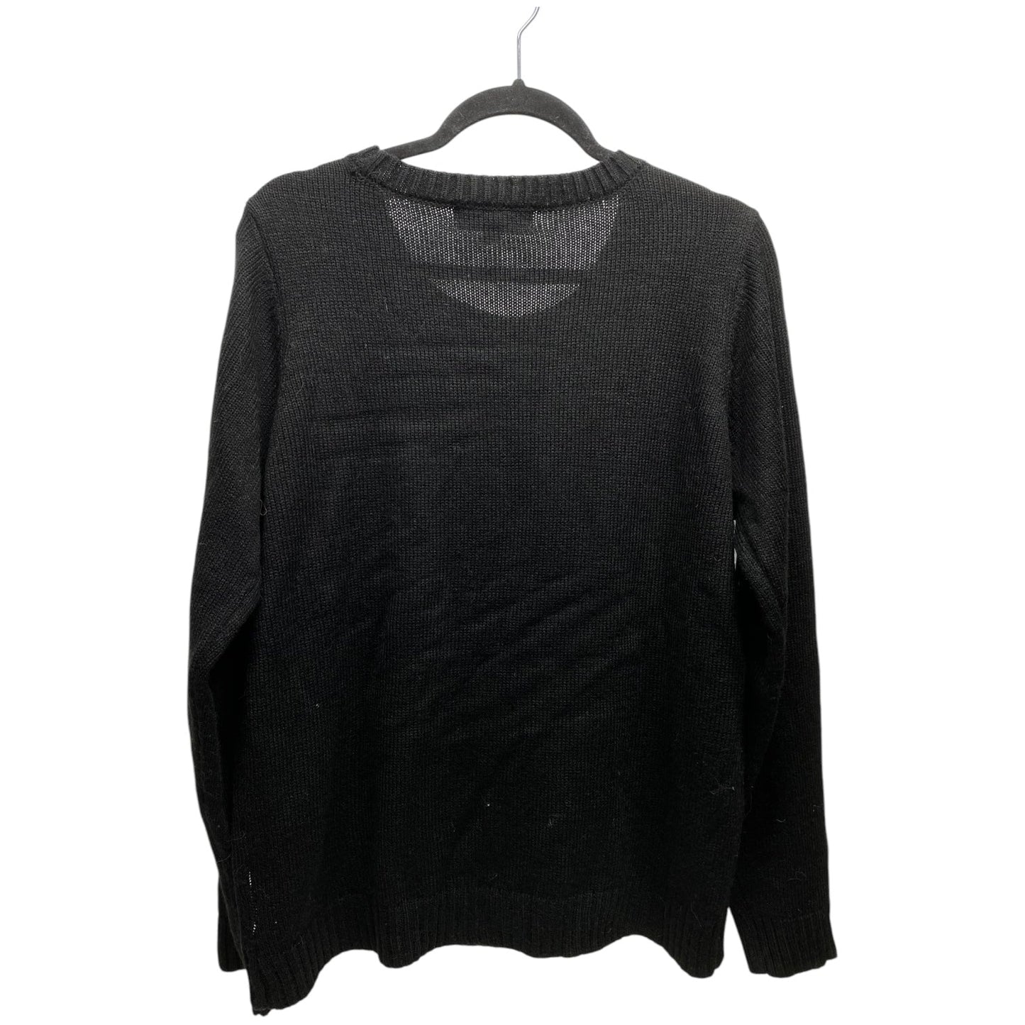 Sweater By Karen Scott In Black & White, Size: Xl