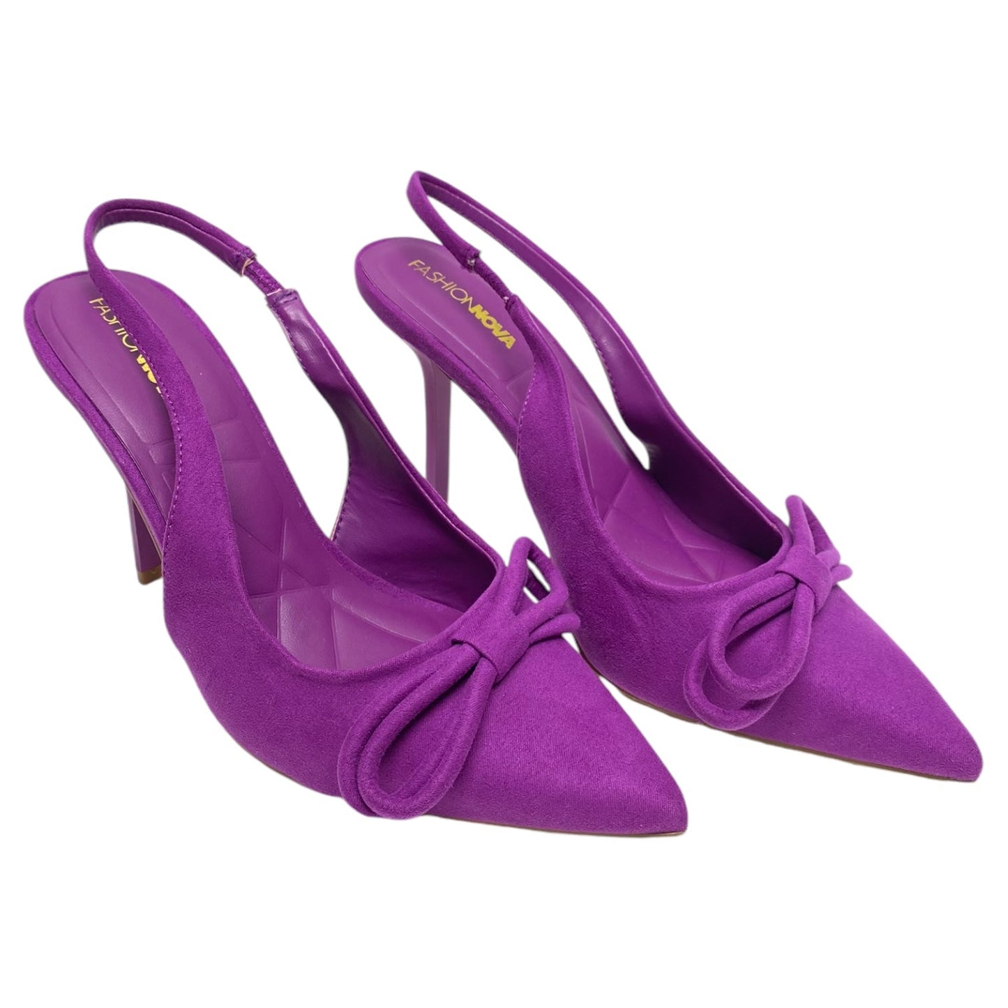 Shoes Heels Platform By Fashion Nova In Purple, Size: 7.5