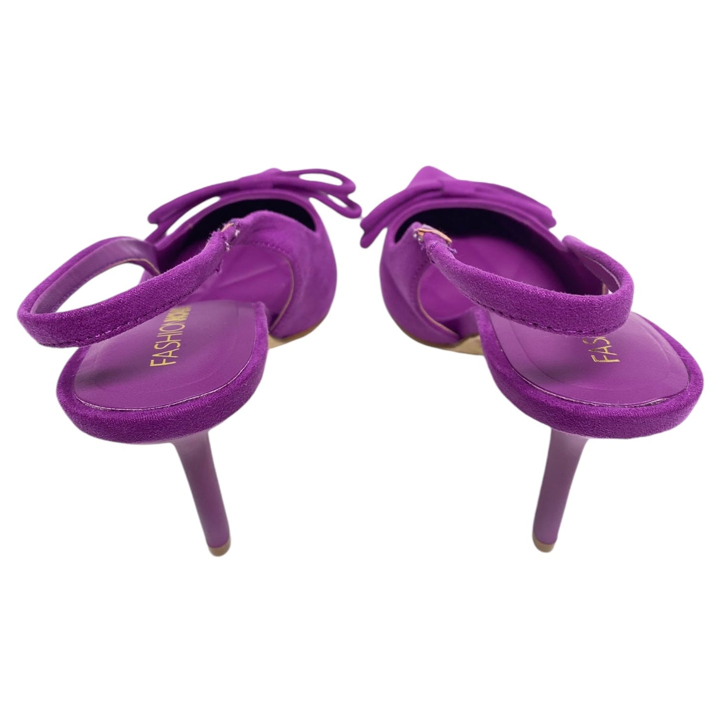 Shoes Heels Platform By Fashion Nova In Purple, Size: 7.5