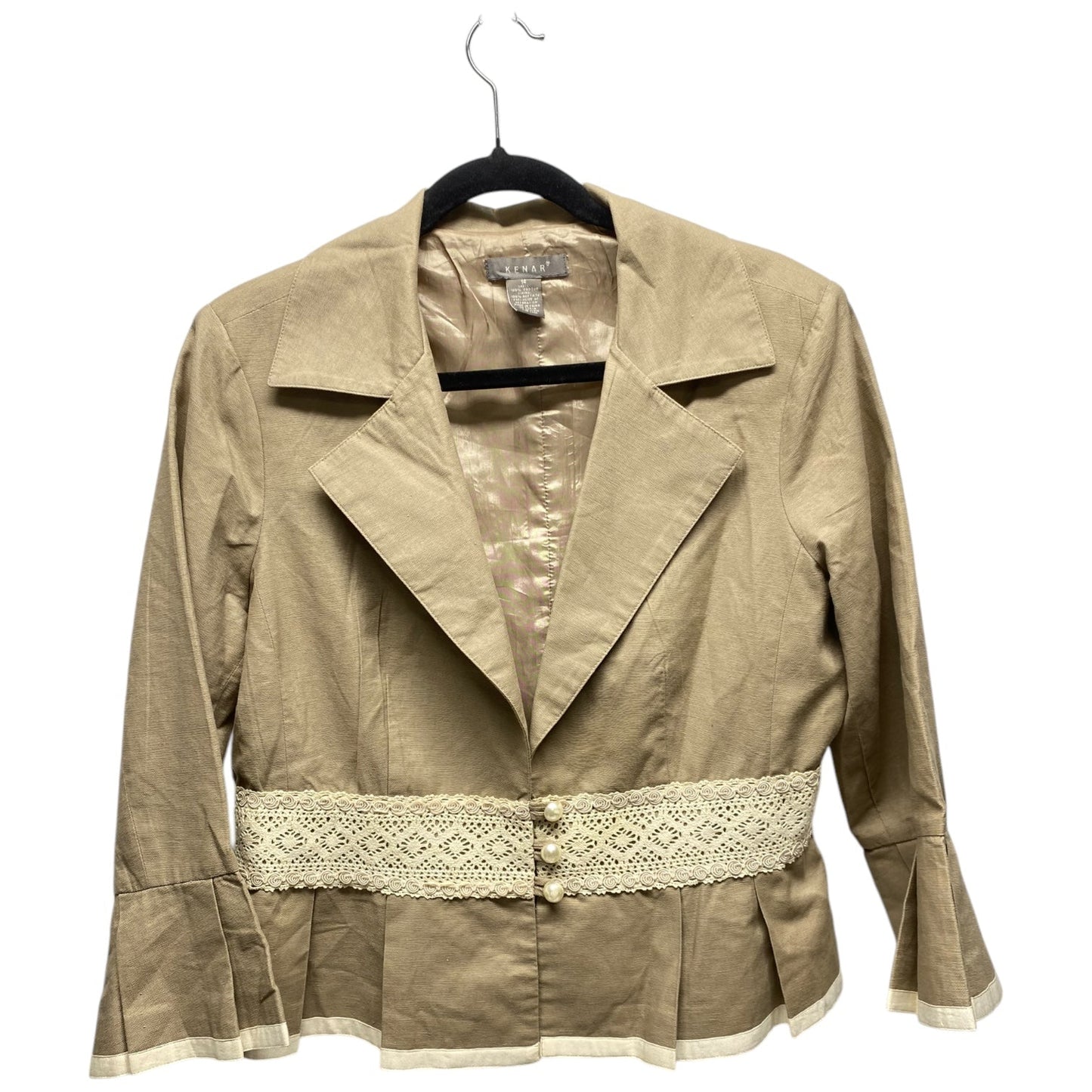 Jacket Other By Kenar In Tan, Size: L