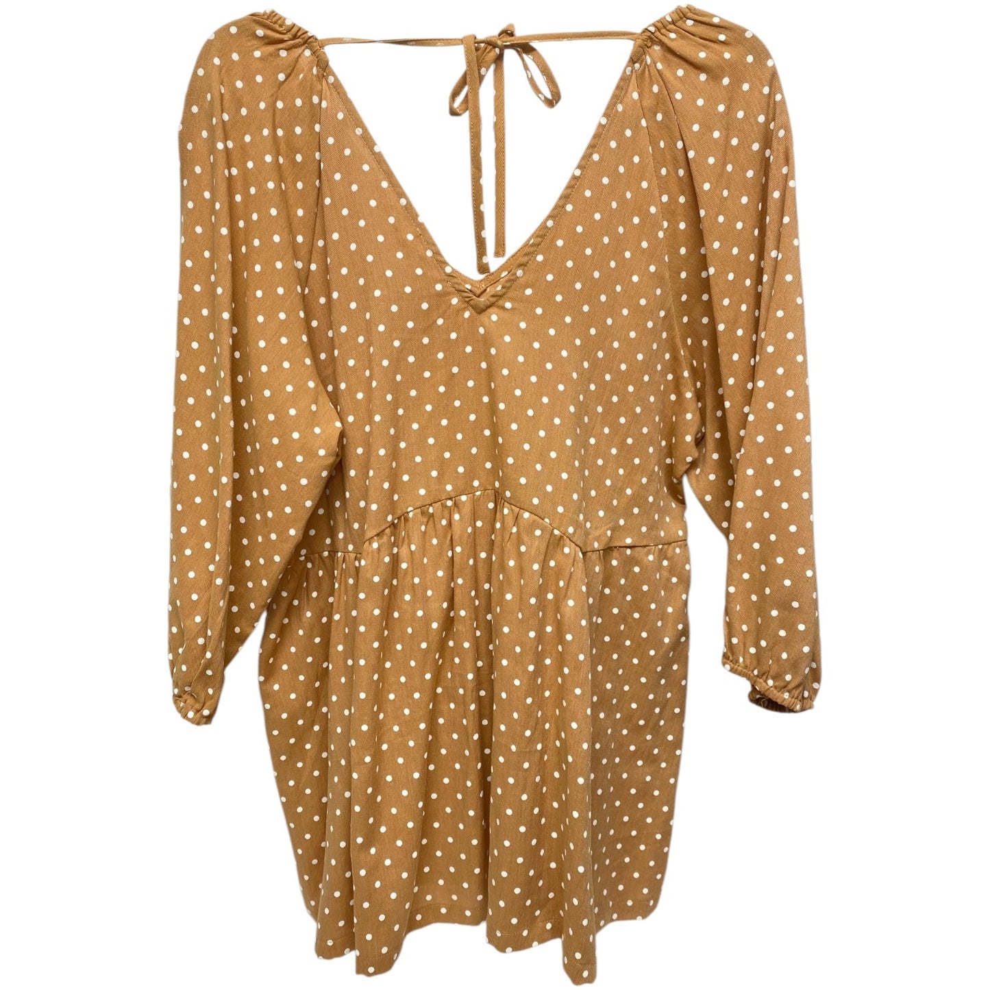 Top 3/4 Sleeve By Entro In Polkadot Pattern, Size: L