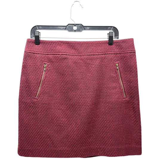 Skirt Mini & Short By Loft In Maroon, Size: 12