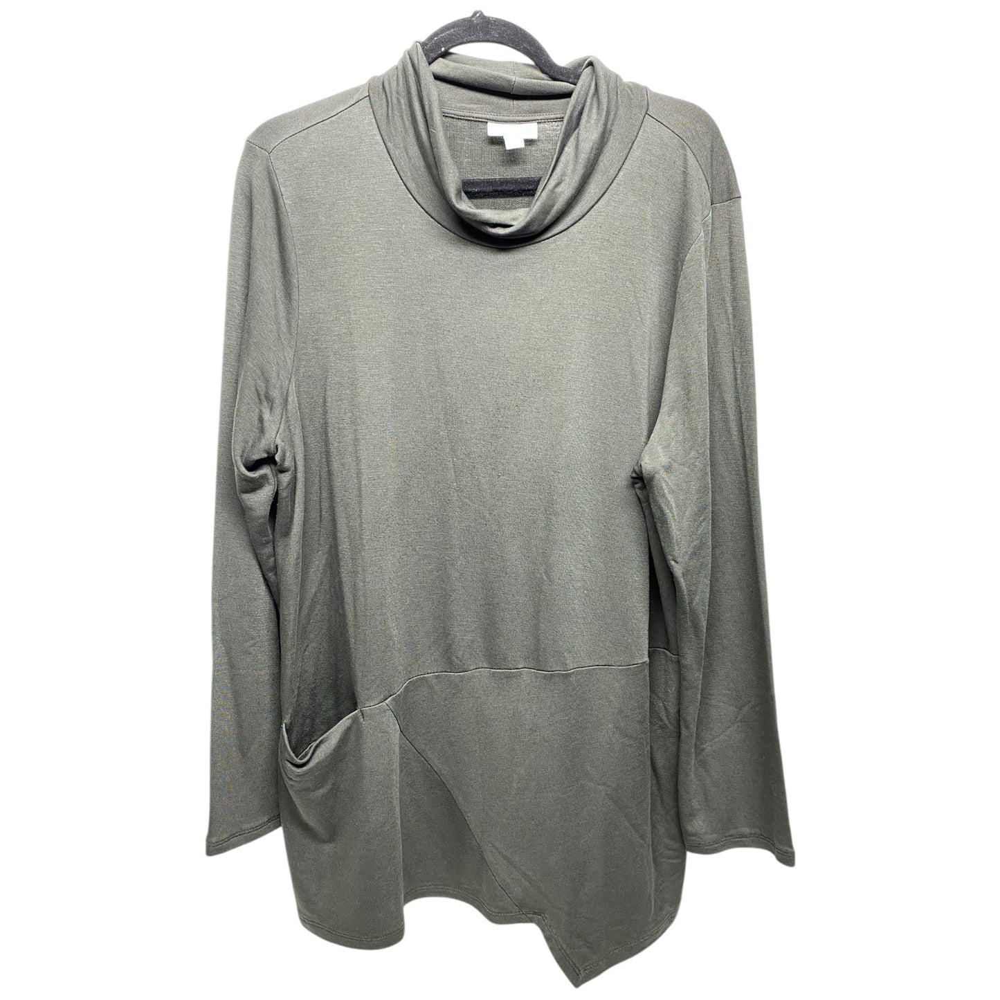 Top Long Sleeve By Pure Jill In Green, Size: L